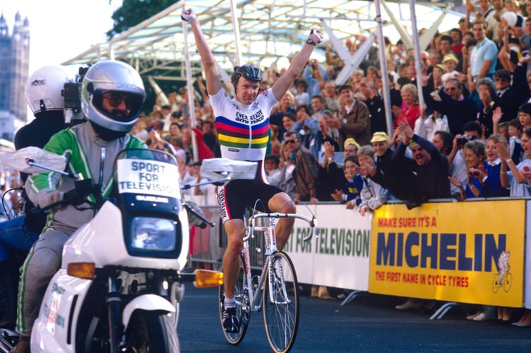 Tony Doyle in the 1986 Kellogg's series in London