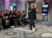 Woking designer's collection oozes opulence at London Fashion Week