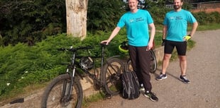Healthcare team take on cycle challenge to raise money for charity