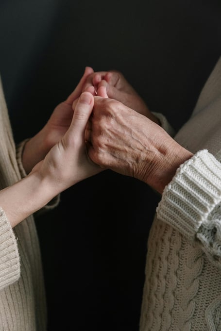 Older people volunteers stock image