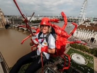 Horsell mum comes out of shell for charity abseil