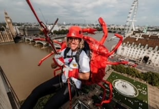 Horsell mum comes out of shell for charity abseil