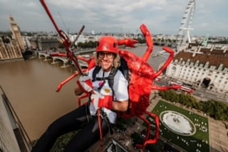 Horsell mum comes out of shell for charity abseil