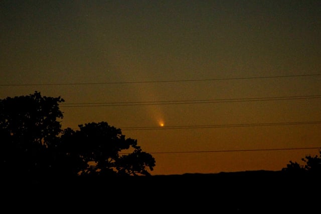 Comet last seen 80,000 years ago lights up Surrey sky