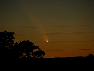 Comet last seen 80,000 years ago lights up Surrey sky