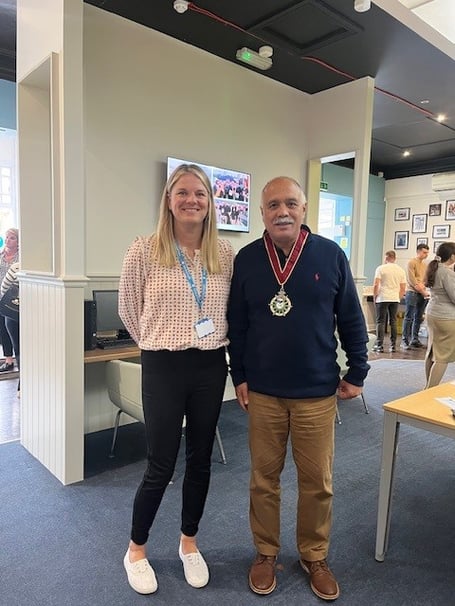 Cherisse Dealtry with Shahid Azeem