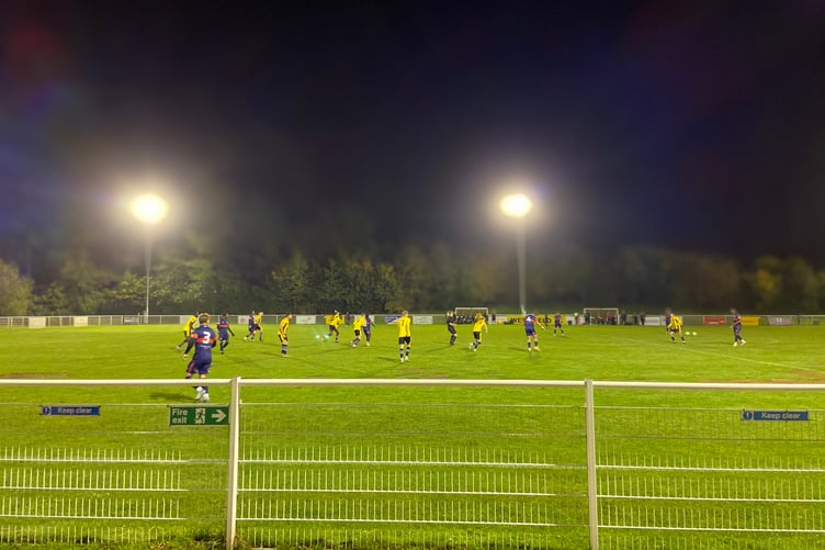 Action from Westfield's Isthmian South Central Division match against Southall