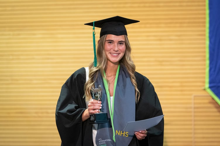 ACS Frida at her graduation ceremony