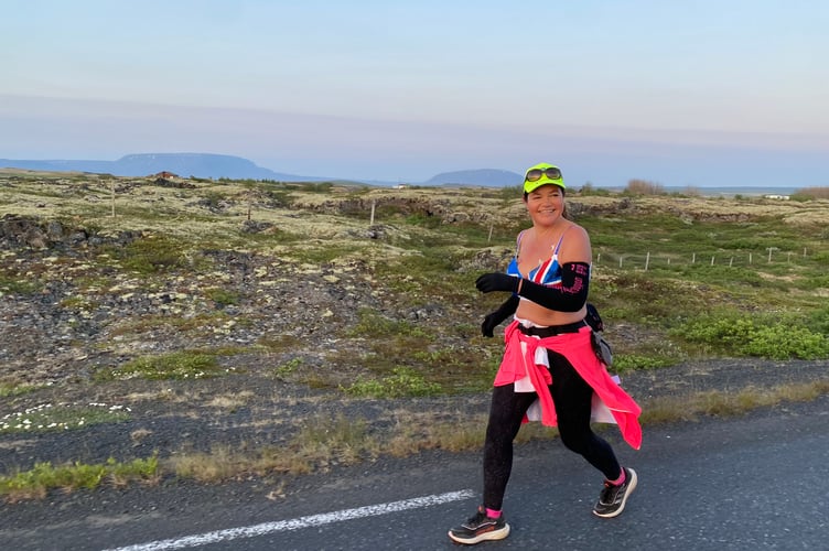 Morven Harrower participating in Iceland Moonwalk 2024 