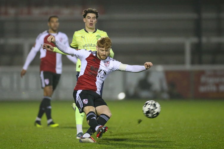 Dale Gorman in action in Woking's National League Cup group stage fixture against Southampton Under-21s (Photo: Phil Fiddes)