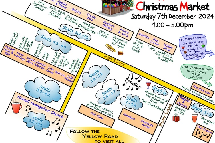 Horsell market map