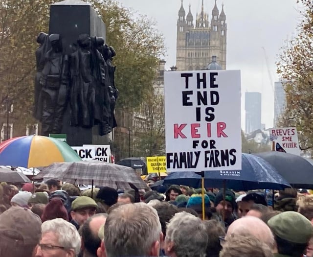 Surrey and East Hants farmers rally in London against 'tractor tax'