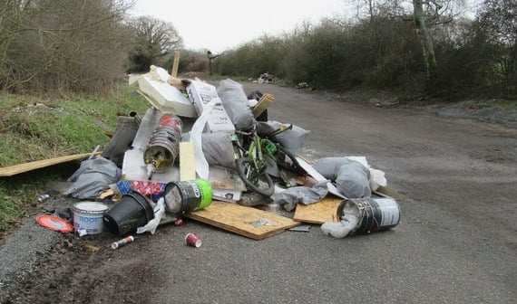 Arrest and fine for Ottershaw man linked to fly-tipping
