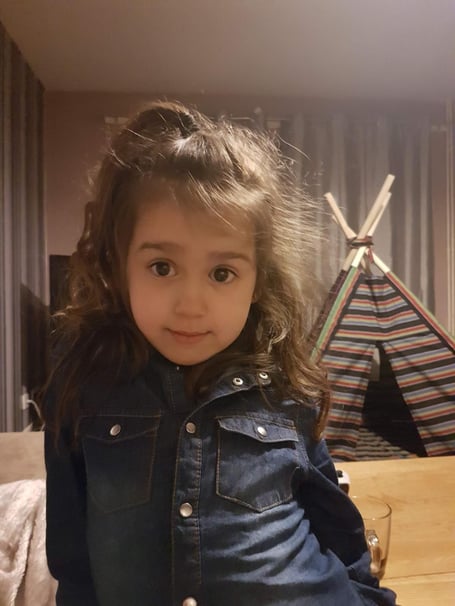 Sara Sharif at the age of 4 years old. Sara was found dead in her house in Horsell in August 2023.