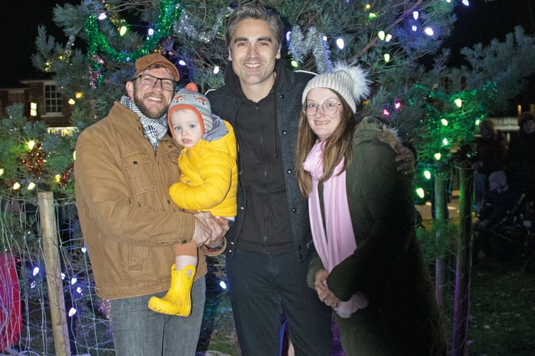 The Purveur family – Cameron, Elke and son Dylan, meet Charlie Simpson