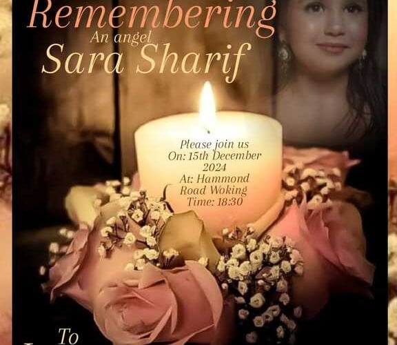 Sara Sharif vigil