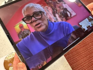TV star brings a sparkle to Worplesdon care home