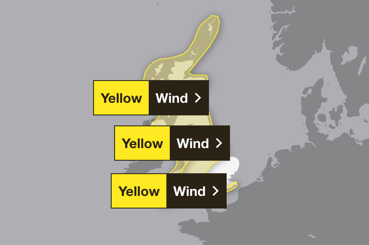 The Met Office has issued a yellow warning for the South East on Friday.