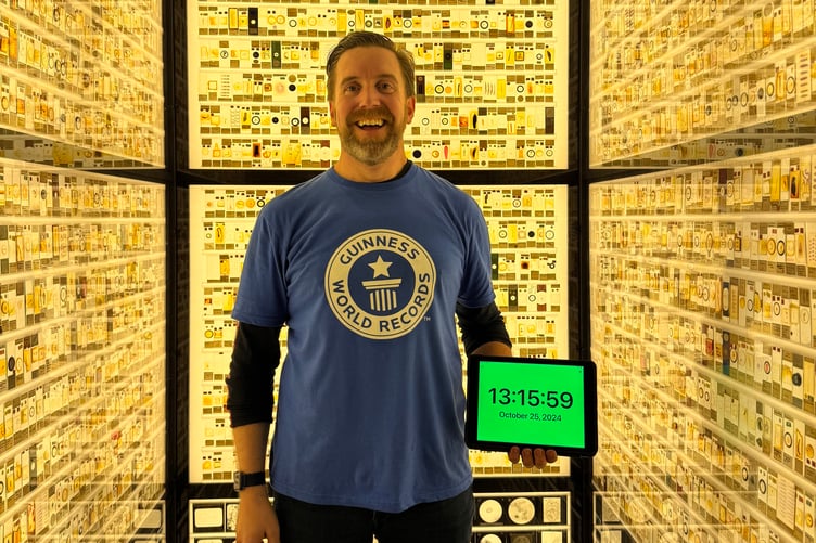 Ben Melham, who now holds the Guinness World Record for the most museums visited in 24 hours, visiting 42 in one day. Release date January 28 2025. A dad has bagged a world record after visiting an incredible 42 museums across London in just one day - using a kick scooter. Ben Melham, 42, now holds the Guinness World Record for the most museums visited in 24 hours - after being challenged by his children. The dad-of-two, from London, smashed the previous record of 33 set by Sujoy Kumar Mitra and Swaroop Dawrani in India. Ben says that breaking the record took a lot of planning as he had to meticulously map out his route - considering opening hours, travel times and the record guidelines. He travelled between locations using a kick scooter to speed up his journeys. Ben bgean his attempt at 9:03am on October 25 last year, at the Museum of the Royal Pharmaceutical Society.