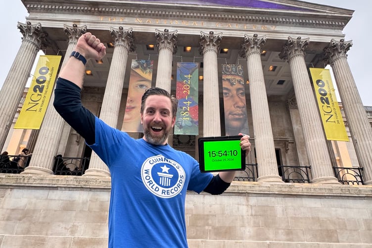 Ben Melham Ð who now holds the Guinness World Record for the most museums visited in 24 hours, visiting 42 in one day. Release date January 28 2025. A dad has bagged a world record after visiting an incredible 42 museums across London in just one day - using a kick scooter. Ben Melham, 42, now holds the Guinness World Record for the most museums visited in 24 hours - after being challenged by his children. The dad-of-two, from London, smashed the previous record of 33 set by Sujoy Kumar Mitra and Swaroop Dawrani in India. Ben says that breaking the record took a lot of planning as he had to meticulously map out his route - considering opening hours, travel times and the record guidelines. He travelled between locations using a kick scooter to speed up his journeys. Ben bgean his attempt at 9:03am on October 25 last year, at the Museum of the Royal Pharmaceutical Society.