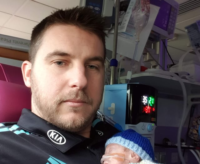 Father helps support neonatal charity