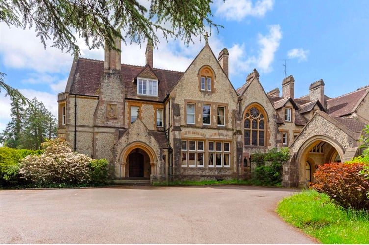 An apartment in Blackmoor House, a country manor designed by one of Victorian Britain’s most celebrated architects, Alfred Waterhouse, is up for sale