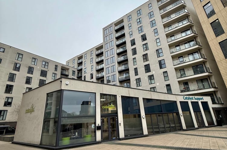 Catalyst Support new headquarters, Nankeville Court in Woking, Feb 2025.