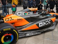McLaren F1 car shows true colours