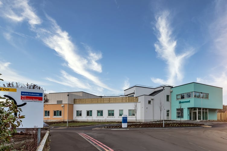 Silverwood, Chertsey, new mental health unit (the exterior), Feb, 2025.