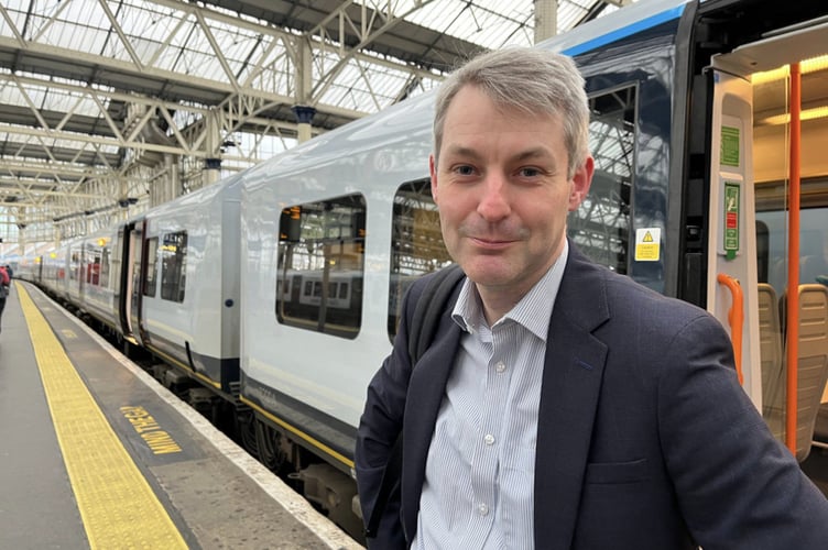 Will Forster at london Waterloo station
