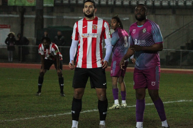 Action from Guildford City's 3-0 defeat against Alton (Photo: Dan Eicke)
