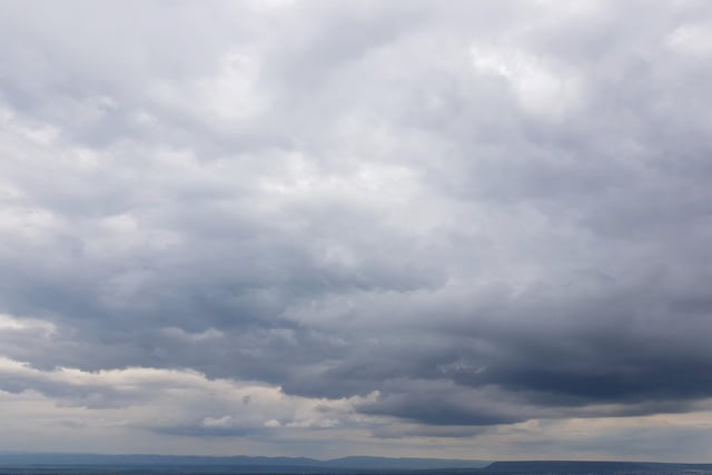 Cloudy skies today with patchy rain tomorrow