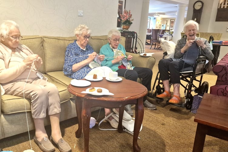 Care home knitting