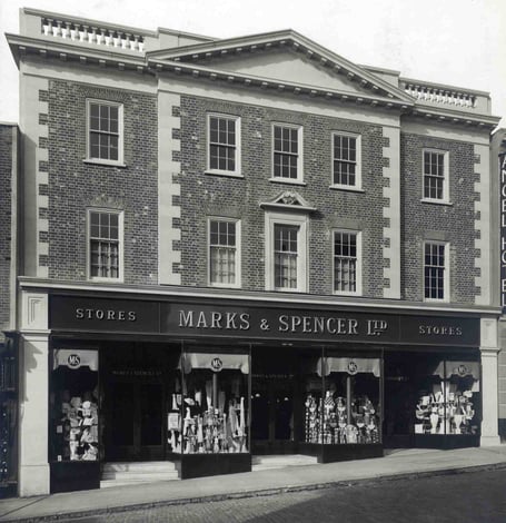 Guildford Marks & Spencer's store on its opening day in 1935.