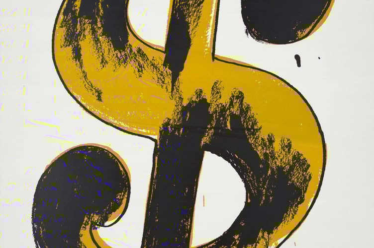 Dollar Sign, 1981, Andy Warhol. ARTIST ROOMS TATE and National Galleries of Scotland © 2025 The Andy Warhol Foundation for the Visual Arts, Inc. / Licenced by DACS, London. Photo: Tate
