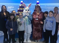 Bluebird Care's Easter surprise delights pupils at a school in Bordon