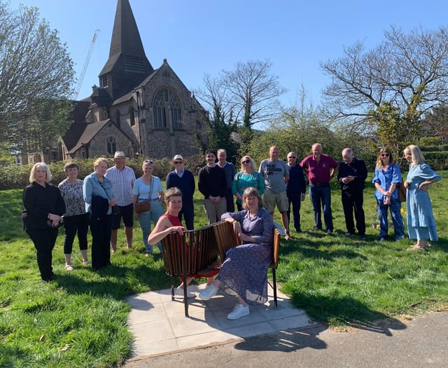 West Byfleet community comes together to unveil listening bench