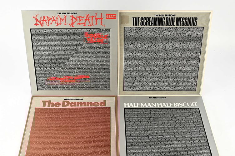 The Peel Sessions Collection, estimated at £800-1,200.  Photo released April 10 2025. Britain's largest private record collection described as "Aladdins Cave of music" is set to sell for close to £100,000 at auction - it includes a rare classic David Bowie album and whole discographies of iconic British bands.The staggering collection which contains over 30,000 pieces that track back over 60 years will be sold at Ewbanks Auction house in Woking, Surrey.The LPs that filled the owners house before they passed away include a host of rarities all found in superb condition.John Silkewho is tasked with organising the mountain of spinning discs said he has "never seen anything like it".