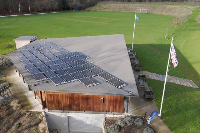 Valley End Cricket Club install solar panels