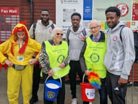 Rotary Club raises £250 at Woking FC