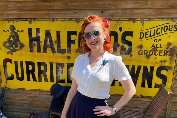 Lara Clark of Aldershot at Village at War 2025.