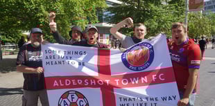 WATCH: Aldershot fans celebrate at Wembley after FA Trophy win