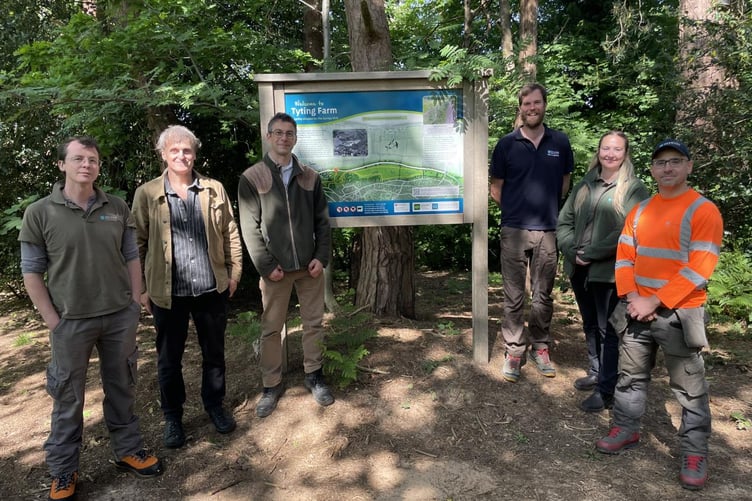 Guildford Borough Council's parks and countryside team at Tyting Farm
