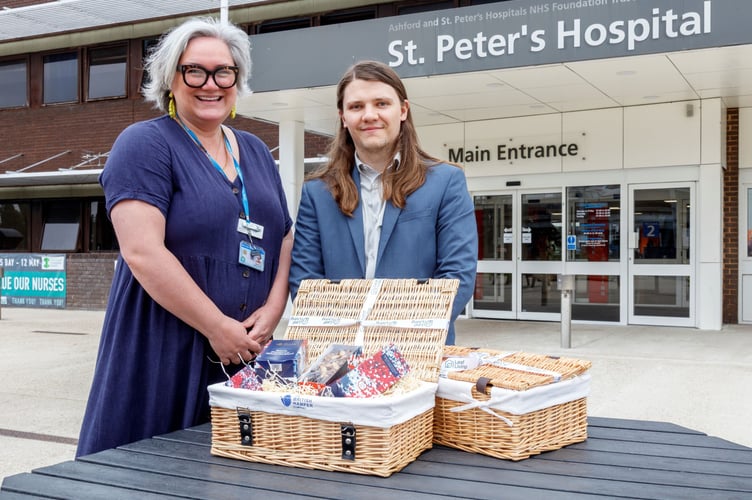 Jordan Hance, Leaf Living and Kathryn Moore St Peter's Hospital