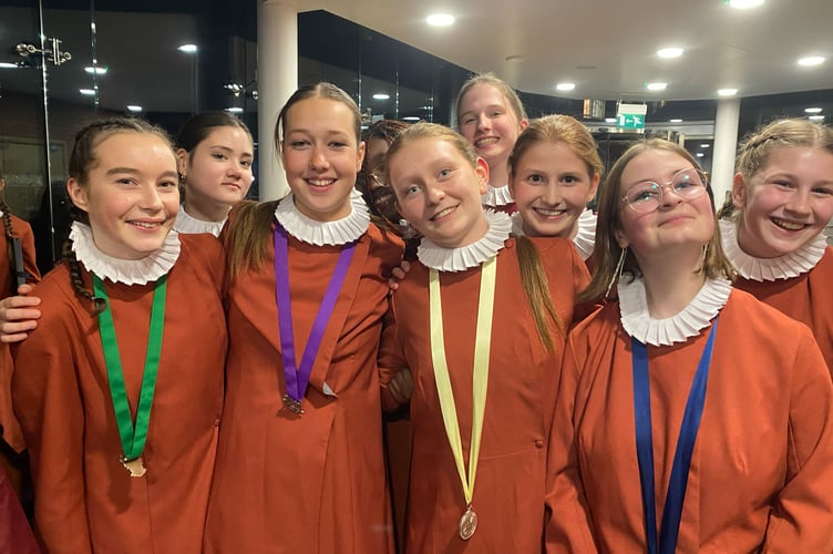 Girls in full voice: Aspiring choristers raise the roof during Guildford Cathedral’s Open Night for young singers