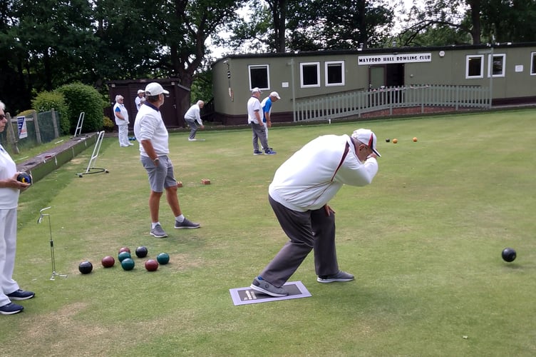 Allan Morris in action against West Byfleet
