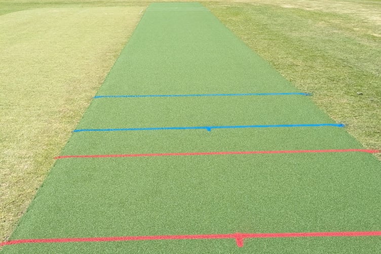 The new artificial wicket