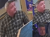 Police seek this man after staff member assaulted at betting shop