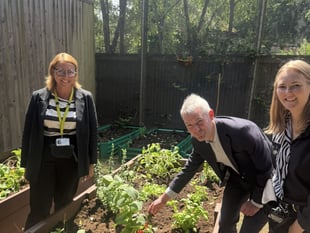 MP opens allotment set to boost wellbeing