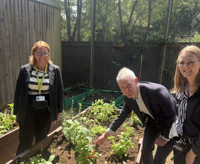 MP opens allotment set to boost wellbeing
